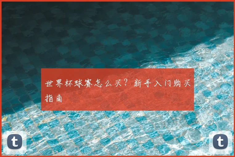 世界杯球赛怎么买？新手入门购买指南