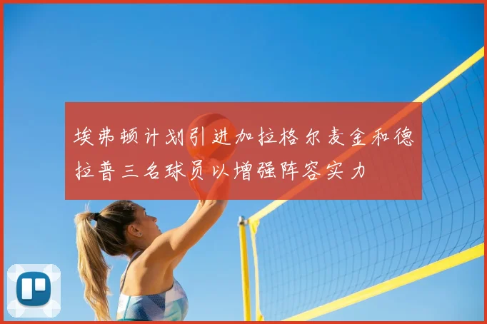 埃弗顿计划引进加拉格尔麦金和德拉普三名球员以增强阵容实力